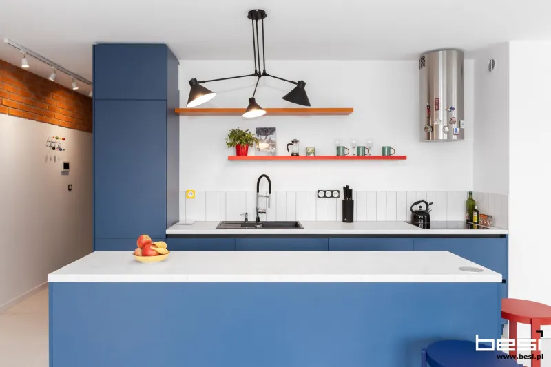 Mieszkanie w Katowicach — Bauhaus — Kuchnia i przedpokój