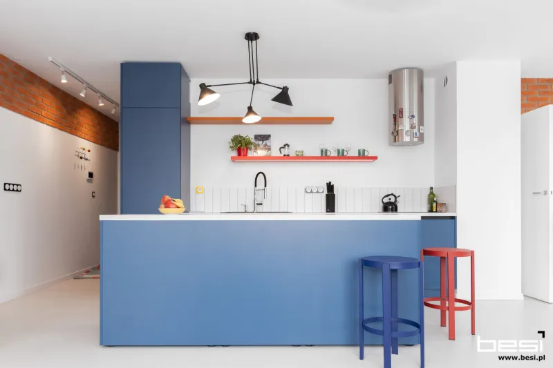 Mieszkanie w Katowicach — Bauhaus — Kuchnia i przedpokój