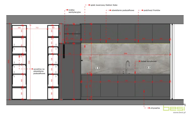 Projekt — Kuchnia i spiżarka