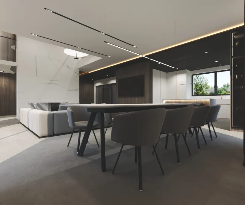 Projekt — Kuchnia i salon