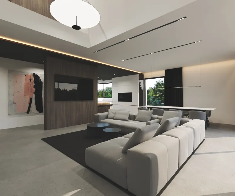Projekt — Kuchnia i salon