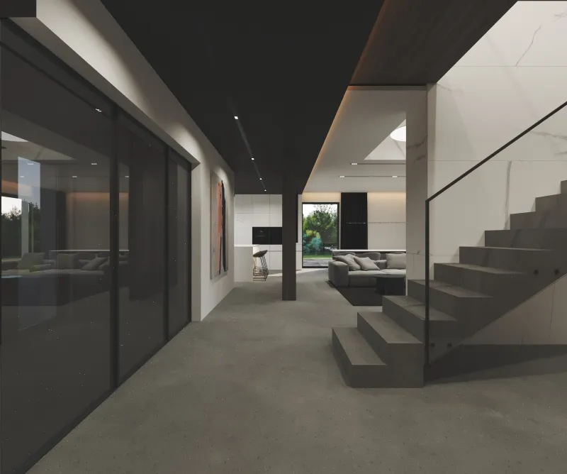 Projekt — Kuchnia i salon