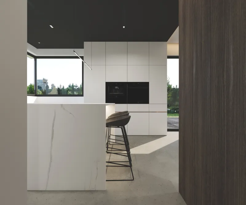 Projekt — Kuchnia i salon