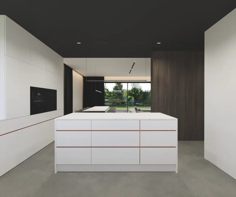 Projekt — Kuchnia i salon