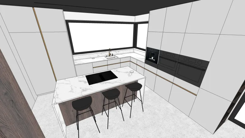 Projekt — Kuchnia i salon