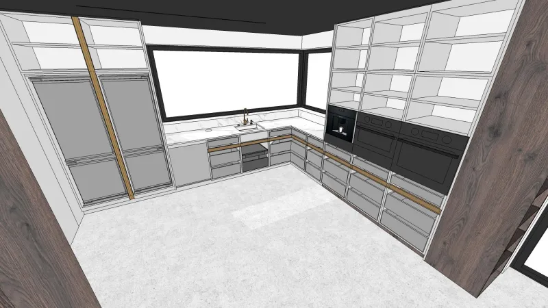 Projekt — Kuchnia i salon