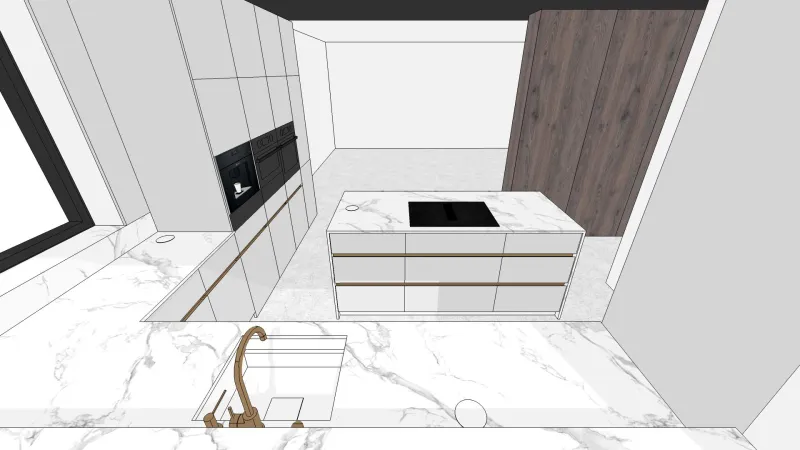 Projekt — Kuchnia i salon