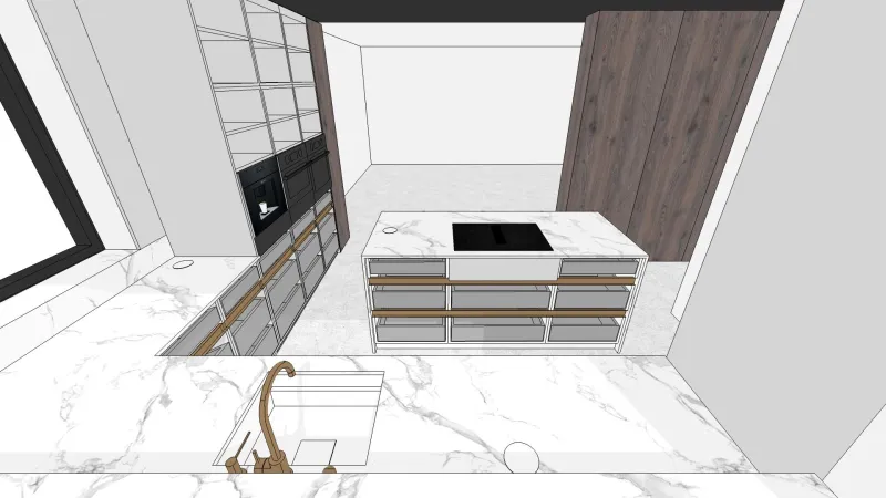 Projekt — Kuchnia i salon