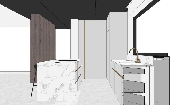 Projekt — Kuchnia i salon