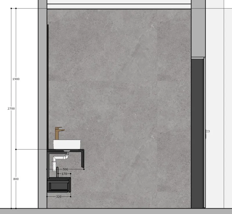 Projekt — Parter WC