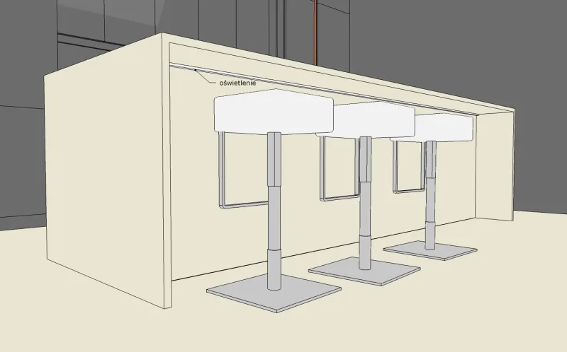 Projekt — Kuchnia i salon