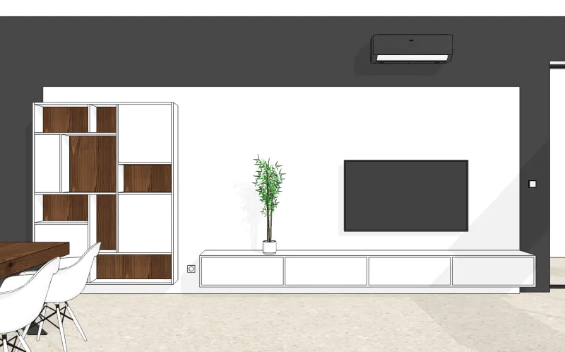 Projekt — Kuchnia i salon