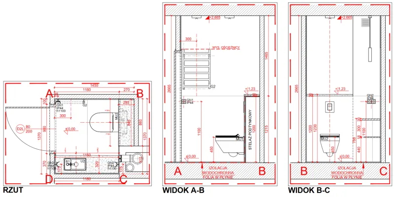 Projekt — Łazienka i WC