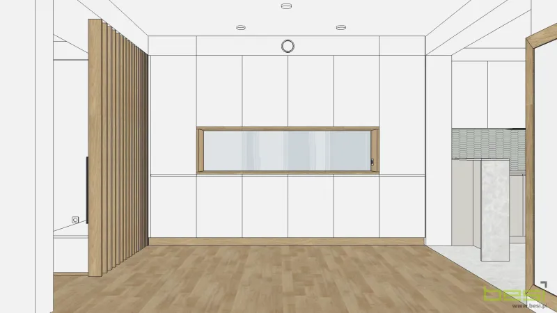 Projekt — Kuchnia, jadalnia, salon